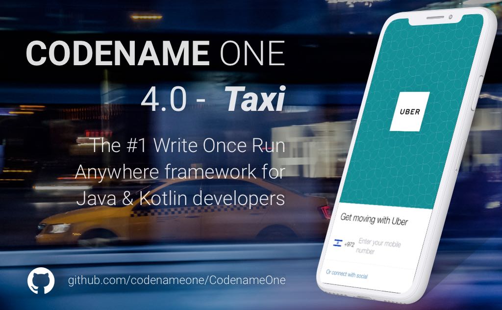 Codefreeze for Codename One 4.0 – Taxi